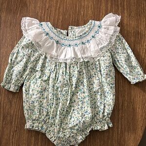Floral Ruffled Kids Bodysuit